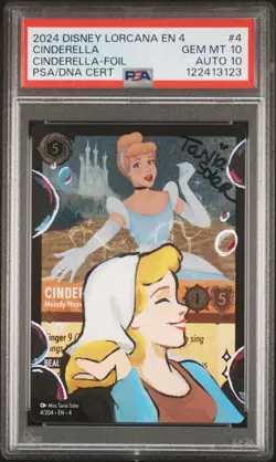 Lorcana Disney - Cinderella - Artist Signed Sketch - PSA - Image 1