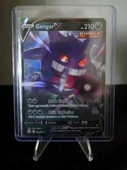 Pokemon TCG Fusion Strike Gengar V 156/264 Mint Condition - Image 1