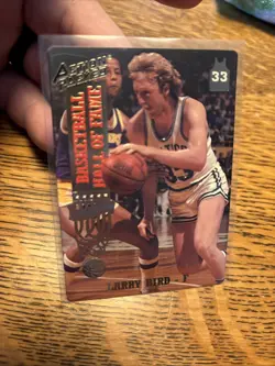 1993 Action Packed Hall of Fame #19 Larry Bird Boston Celtics - Image 1
