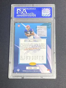 1999 Collector's Edge Masters - Galvanized #19 Doug Flutie /1000 - Image 2