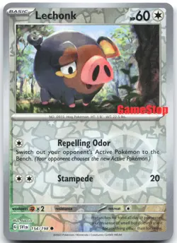 Lechonk 154/198 Promo Miscellaneous Cards & Products Pokemon Reverse Holo NM - Image 1