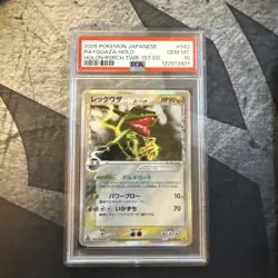 PSA 10 Rayquaza 043/086 Delta Holon Research Tower Pokemon Card Japanese D034 - Image 1