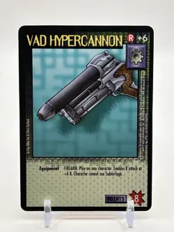 Wildstorms CCG VAD Hypercannon Rare Equipment Card Limited Image DC Comics - Image 1