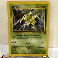 Scyther Non Holo Rare Pokemon TCG Card Vintage WOTC 26/64 Jungle NM No Play 🔥 - Image 1