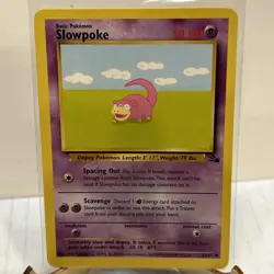 Slowpoke Fossil Set 55/62 Unlimited 1999 WOTC Vintage Pokemon Card NM No Play🔥 - Image 1