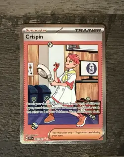 Pokemon TCG Crispin SIR Trainer Prismatic Evolutions Card 171/131 NM - Image 1