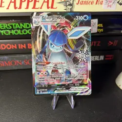 Glaceon Vmax Snowflake Stamp Evolving Skies 041/203, NM Pokemon Card - Image 1