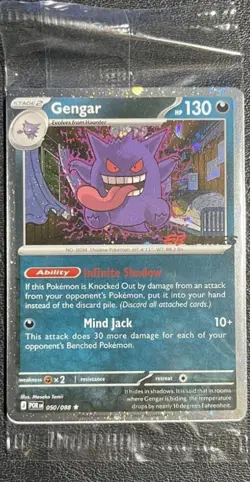 Gengar 050/088 - EB Games SEALED Pokemon Promo Card Gengar - Image 1