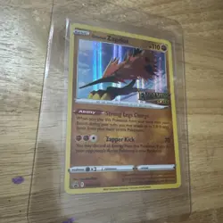 Galarian Zapdos SWSH124 Evolving Skies Prerelease Holo Rare Promo Pokemon Card - Image 1