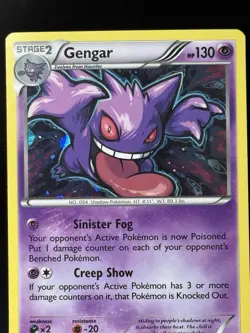 Pokemon Gengar TCG XY Breakthrough Holo Rare Card 60/162 (Cosmos) - Image 5