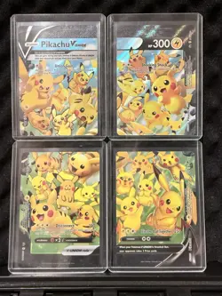 Pikachu V-Union [Set of 4] SWSH: Sword & Shield Promo Cards Holo - Image 1