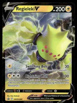 Pokemon Cards Regieleki V SWSH280 Sword & Shield Promo Holo Promo NM *4 - Image 1