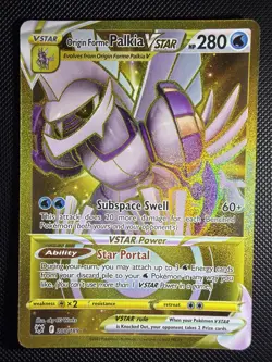 Pokemon TCG Origin Forme Palkia VSTAR Astral Radiance Secret Rare Card 208/189 - Image 1
