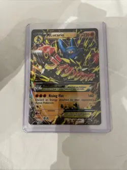 NM! Mega M Lucario EX (55/111) XY Furious Fists Ultra Rare Holo Pokemon Card! - Image 3
