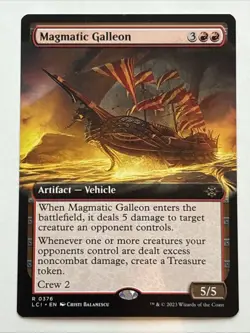 MTG The Lost Caverns of Ixalan Magmatic Galleon Extended Art 0376 NM Rare - Image 1