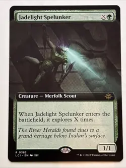 MTG The Lost Caverns of Ixalan Jadelight Spelunker Extended Art 0382 NM Rare - Image 1