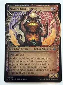 MTG The Lost Caverns of Ixalan Zoyowa Lava-Tongue Showcase Foil 0312 NM - Image 1