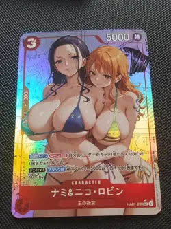 Waifu Sexy Anime Girls Cards Custom Holo - One Piece - Nami & Nico Robin #1 - Image 1