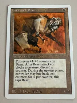 Clockwork Beast - MTG - REVISED (3rd) - ENGLISCH - ©1994 M/NM Rare - Image 1
