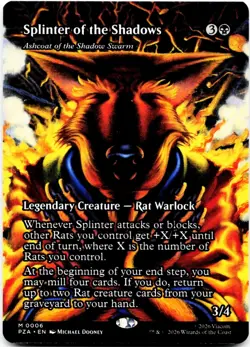 FOIL Splinter of the Shadows - Source Material Teenage Mutant Ninja Turtles - NM - Image 1