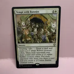 Tempt With Bunnies - N/M - Bloomburrow BLC Magic The Gathering MTG - Image 1