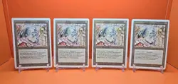 🟤🟤🟤 (4) 1994 MAGIC The Gathering LIVING WALL REVISED 3RD EDITION PLAYED 🟤🟤1 - Image 1