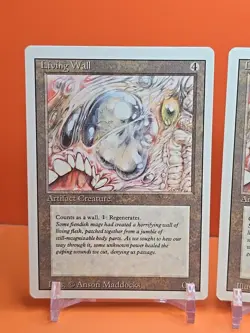 🟤🟤🟤 (4) 1994 MAGIC The Gathering LIVING WALL REVISED 3RD EDITION PLAYED 🟤🟤1 - Image 2