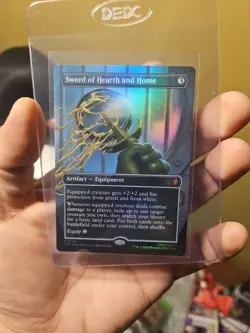 Sword of Hearth and Home 136 PROMO BORDERLESS FOIL TMNT Pizza Box Commander MTG - Image 1