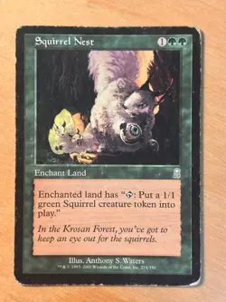 Magic the Gathering MTG Squirrel Nest Odyssey HP - Image 1