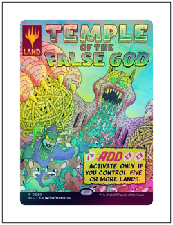 1x Temple of the False God, Foil, Secret Lair Encyclopedia, Magic MTG NM - Image 1