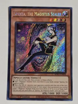 Spenta, the Magistus Sealer BPRO-EN098 Secret Rare Burst Protocol Yugioh Mint - Image 1