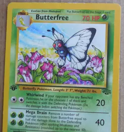 Butterfree 33/64 Uncommon 1st Edition Non-Holo Jungle Set LP - Image 2