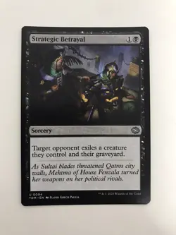 Strategic Betrayal MTG Magic the Gathering Card NM Near Mint TDM - Image 1