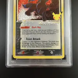 PSA 10 Umbreon Gold Star 17/17 Celebrations Holo Graded Pokemon Card - Image 3