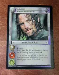 LOTR TCG Aragorn Heir To The White City 3R38 Regular Rare Lightly-Played Card - Image 1