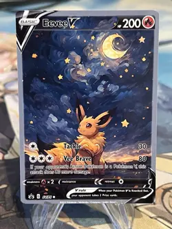 Custom Eeveelution V SWSH Promos Foil Fan Art card - Image 1