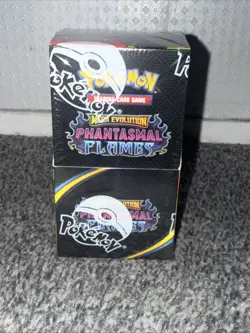 Pokemon TCG Custom Booster Box –“Phantasmal Flames” Mega Evolution Theme –Sealed - Image 1
