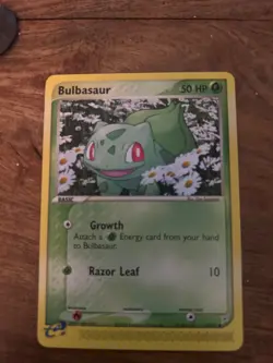Pokemon Bulbasaur Expedition Base Set Common e-Reader 2002 Vintage TCG Card - Image 1