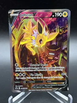 Jolteon v & VMAX SWSH183 Sword & Shield Promo Cards Holo Near Mint Condition - Image 1