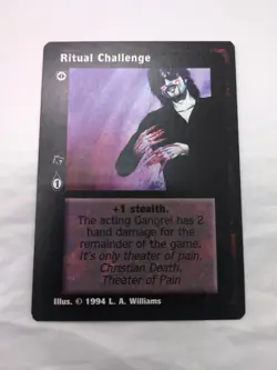 Ritual Challenge Jyhad Vampire The Eternal Struggle Rare Card - Image 1