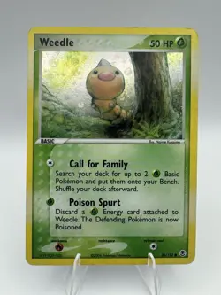Weedle 86/112 2004 EX FireRed & LeafGreen Pokemon Card TCG Reverse Holo - LP - Image 1