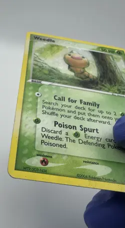 Weedle 86/112 2004 EX FireRed & LeafGreen Pokemon Card TCG Reverse Holo - LP - Image 5