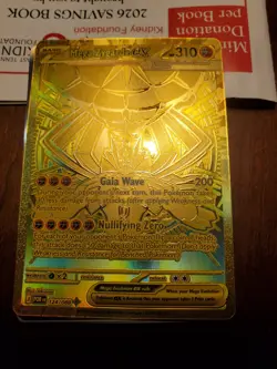 Pokemon Mega Zygarde ex Mega Hyper Rare Full Art Gold Foil Card - Image 1