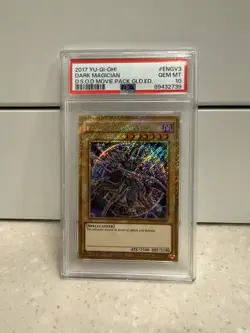 Yu-Gi-Oh Dark Magician MVP1-ENGV3 Gold Secret Rare Card Limited Edition PSA 10 - Image 1