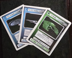 Star Trek CCG Iconic Ships – Enterprise, D’deridex, Excelsior & Klingon 16 cards - Image 1