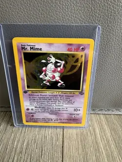 Pokemon Mr. Mime 6/64 Holo And 22/64 Non-Holo Cards / 1st Editions Rare Grouping - Image 2