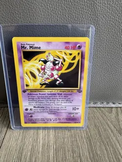 Pokemon Mr. Mime 6/64 Holo And 22/64 Non-Holo Cards / 1st Editions Rare Grouping - Image 4