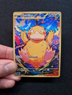 Psyduck Holo Full Art Gold Rainbow Holo Custom Promo Art Card - Image 1