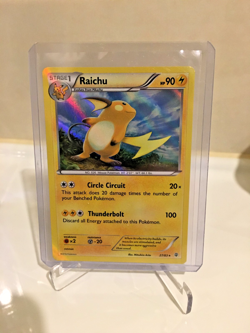 2016 Pokemon XY Generations RAICHU Holo Card 27/83 - Image 1