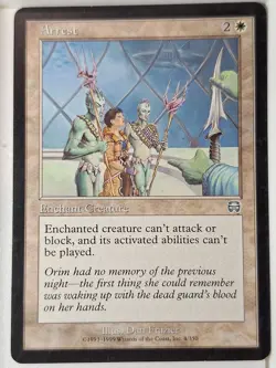 Arrest - Mercadian Masques - Magic the Gathering MTG Nice! - Image 1